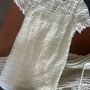 LOFT Cream Lace Dress - Never worn